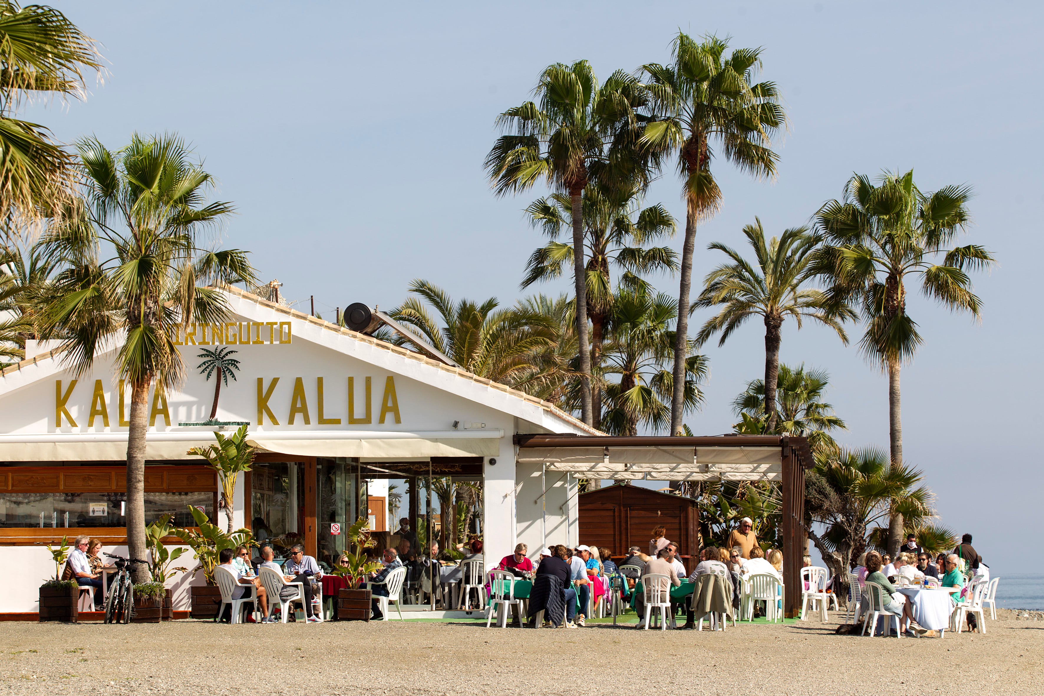 Chiringuito con sótano en Marbella, en una imagen de archivo.