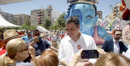 Pedro Sánchez durante en Alicante este jueves.