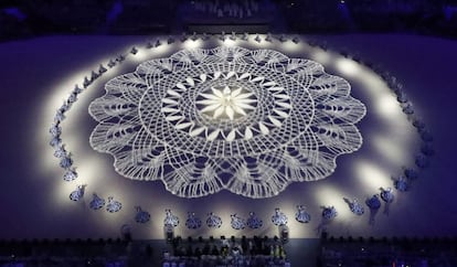 Participantes en la ceremonia de clausura.