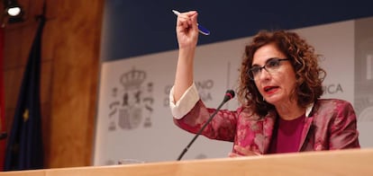 La ministra de Hacienda, María Jesús Montero.