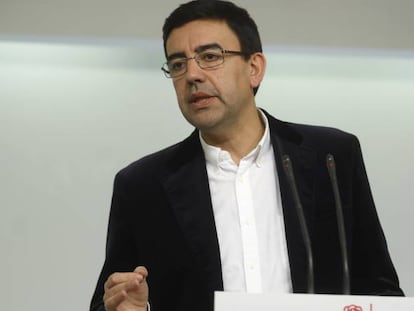 Mario Jim&eacute;nez, portavoz de la gestora del PSOE.