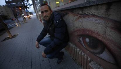 David Zurdo, en una calle de Sabadell.