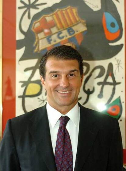 El presidente del F.C. Barcelona, Joan Laporta, el pasado mes de agosto.