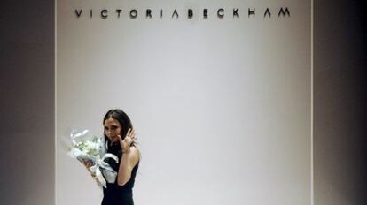 Victoria Beckham, el pasado 17 de mayo tras presentar en Singapur su colección.