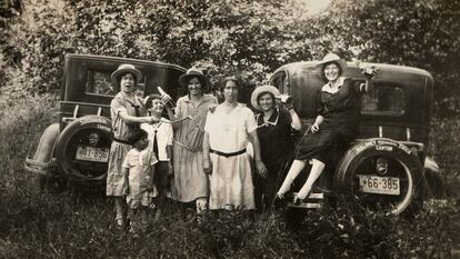 Españolas en Canton (Ohio), uno de los lugares donde se concentró la emigración, hacia 1930.