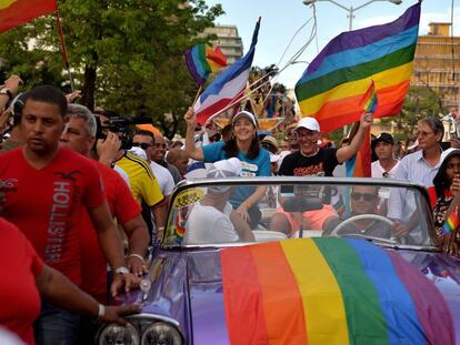 Mariela Castro durante a parada do Orgulho Gay em Havana, em 12 de maio.