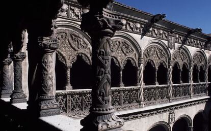 El patio del Colegio de San Gregorio en Valladolid.