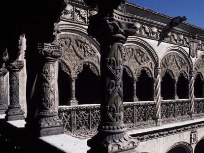 El patio del Colegio de San Gregorio en Valladolid.