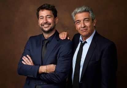 Santiago Mitre y Ricardo Darín, el pasado 13 de febrero.