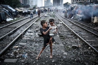 'Life and line', imagen de Turjoy Chowdhury, de Bangladesh, ganador del premio de Medio Ambiente para fotógrafos jóvenes.