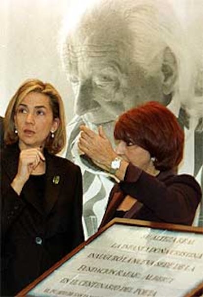 La infanta Cristina y la viuda de Alberti, María Asunción Mateo.