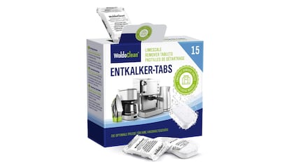 Se trata de un set de pastillas para descalcificación de cafeteras compatible con múltiples marcas.