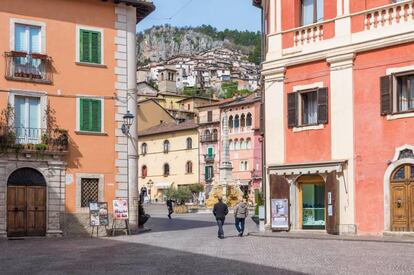 La villa de Tagliacozzo (Italia), junto al Camino dei Briganti y donde el grupo de Borges fue fusilado en diciembre de 1861. 