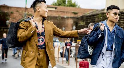 Escena en Pitti Uomo del pasado mes de junio.