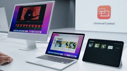 Con Universal Control controlaremos cualquier dispositivo Apple con el mismo ratón y teclado.