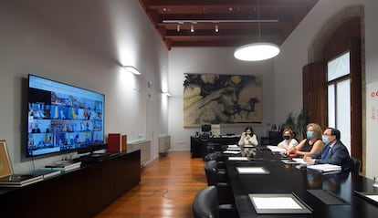 El consejero de Hacienda, Vicent Soler, participa en el Consejo de Política Fiscal y Financiera.