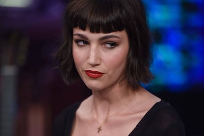 La actriz Úrsula Corberó, a finales del mes de abril en un programa de televisión.