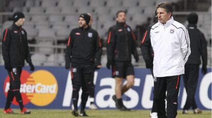 Claude Puel, entrenador del Olympique de Lyon.