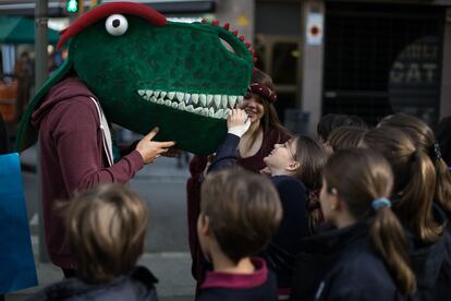 Un drac, l'altre protagonista de Sant Jordi i la seva llegenda.