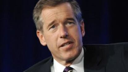 File photo of Brian Williams from "NBC Nightly News" at the NBC Universal sessions of the Television Critics Association winter press tour in Pasadena