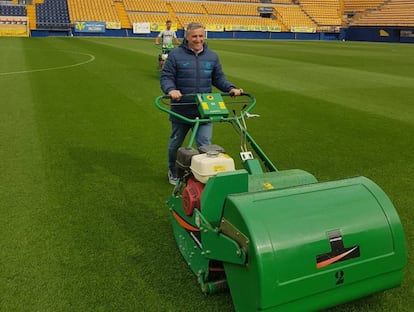 Vicente Alpuente, responsable del estadio del Villarreal.