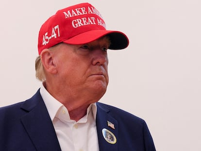 Donald Trump, en una imagen del día de las elecciones del 5 de noviembre.