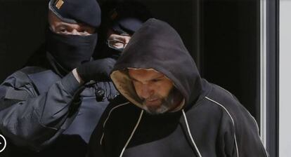 Uno de los presuntos yihadistas detenidos en la 'operación Caronte' en Terrasa (Barcelona) en 2015.