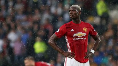 Pogba, en el partido entre el United y el Hull City el pasado día 27.