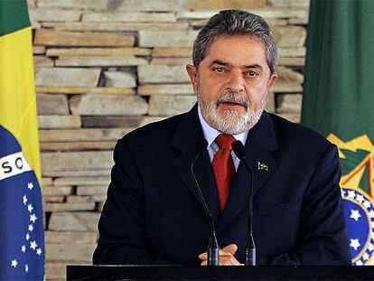 El presidente de Brasil, Lula da Silva, durante su discurso a la nación el pasado viernes.
