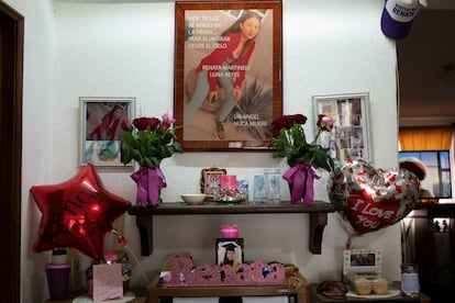 Altar de Renata Martinely quien tenía 13 años, fue asesinada el 29 de noviembre del 2020.