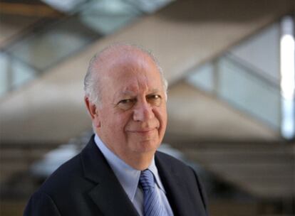 El ex presidente chileno Ricardo Lagos antes de la entrevista, ayer en Madrid.