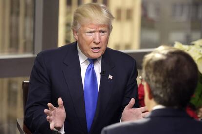 O presidente eleito, Donald Trump, em entrevista para a 'Fox'.