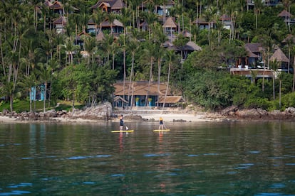 Vista de las villas de estilo tailandés del Four Seasons Resort Koh Samui, en una imagen facilitada por el hotel.