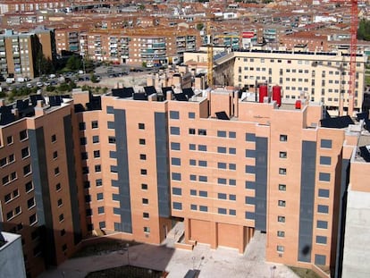 Viviendas de la EMVS en el Ensanche de Vallecas de Madrid.