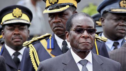 Robert Mugabe, en un acto en Harare, en 2009.