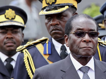 Robert Mugabe, en un acto en Harare, en 2009.