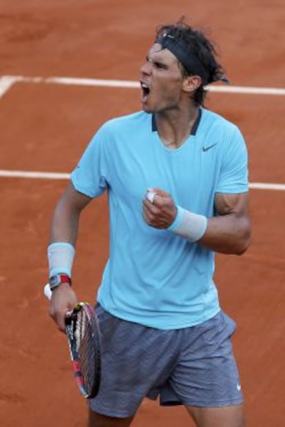 Rafael Nadal en la final de París.