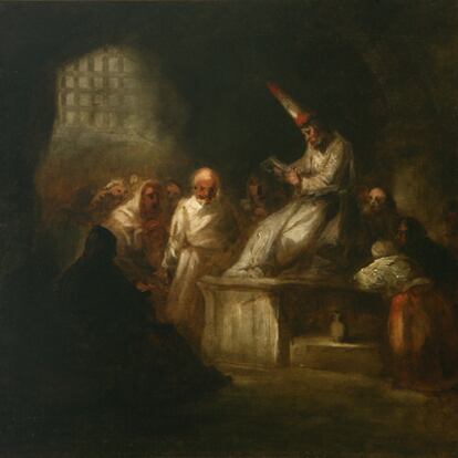 <i>Escena de Inquisición,</i> de Eugenio Lucas Velázquez (1817-1870), en el Museo del Romanticismo.