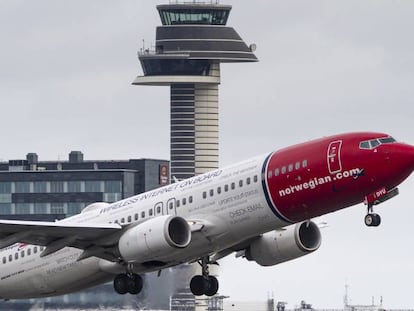 Un avión de Norwegian.