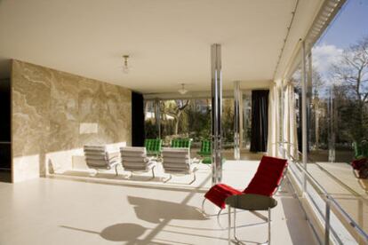 Interior de Villa Tugendhat, obra maestra de Mies van der Rohe, en Brno.