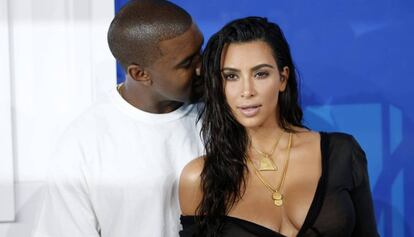 Kim Kardashian y su marido, Kanye West, el pasado verano en Nueva York.