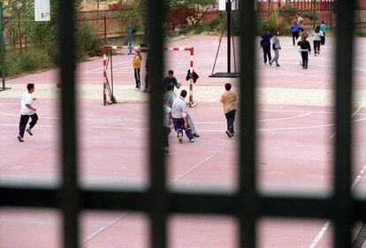 Alumnos del instituto La Arboleda, en Alcorcón (Madrid).