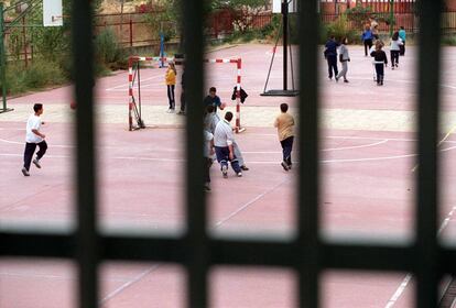 Alumnos del instituto La Arboleda, en Alcorcón (Madrid). 