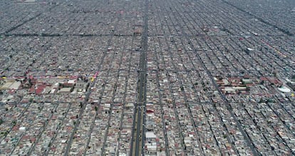 Vista panorámica de Nezahualcóyotl.