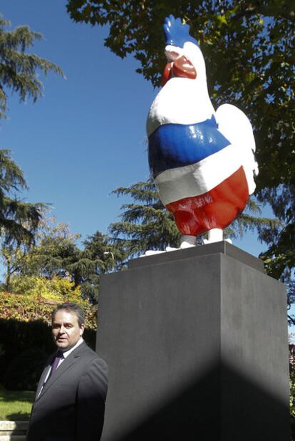 Xavier Bertrand, ayer en la Residencia de Francia en Madrid.