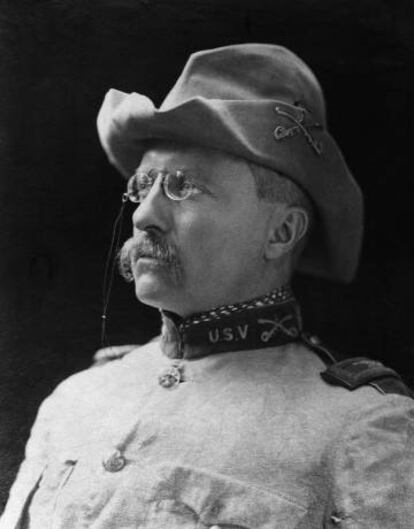 Theodore Roosevelt, coronel de los Rough Riders durante la guerra hispanoamericana de 1898.