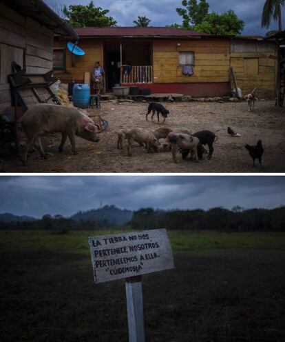 The village of Bethel, the transit area for migrants before they cross the Usumacinta River to enter Mexico