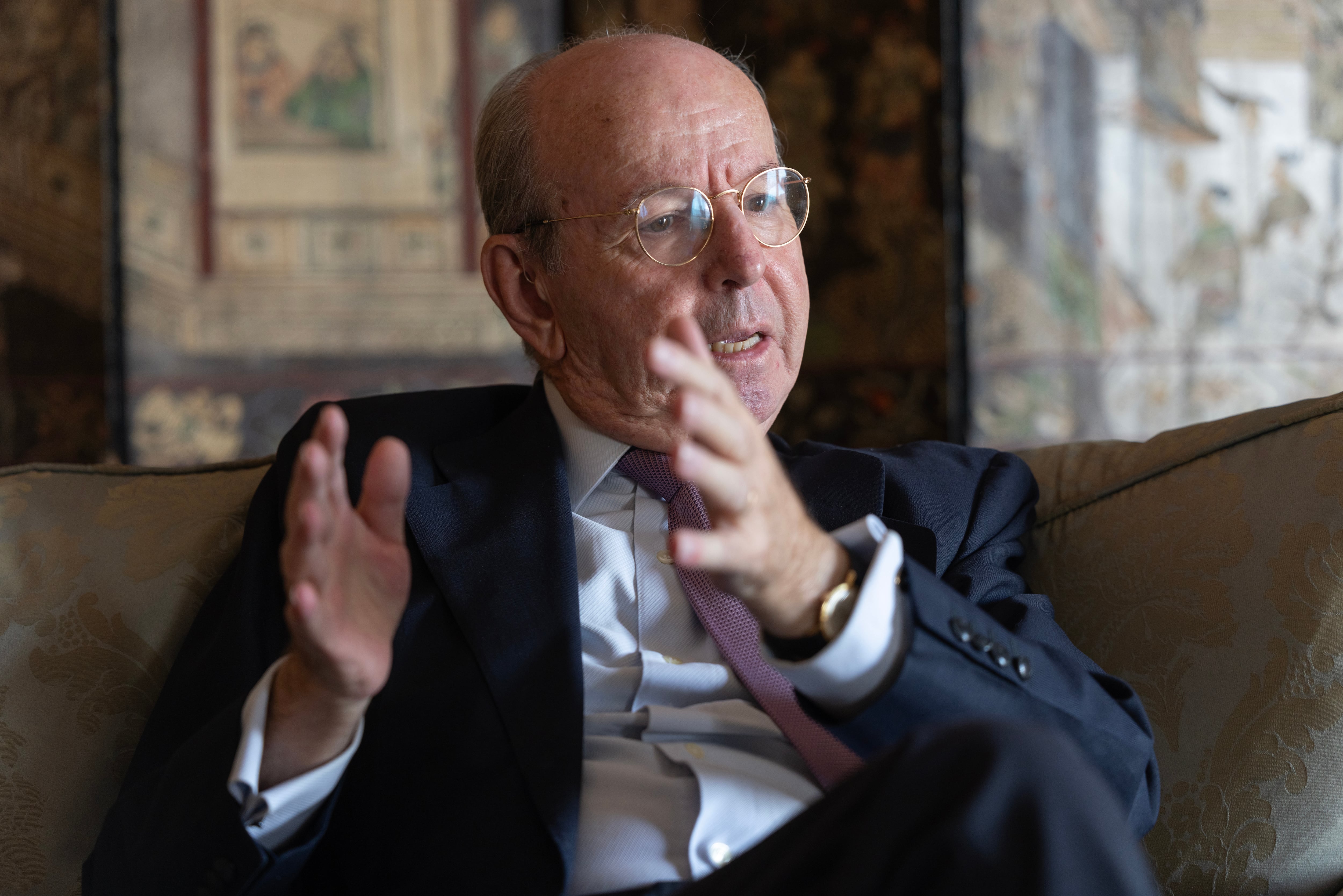 Rafael Spottorno,  fotografiado en su casa de Madrid.  