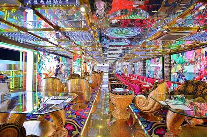 Sala de espera de Robot Restaurant. |