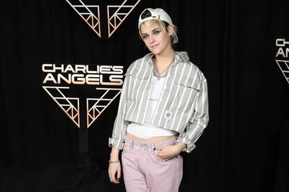 Kristen Stewart en un acto promocional de su última película, una nueva versión de 'Los ángeles de Charlie'. Fue el pasado noviembre en Nueva York.